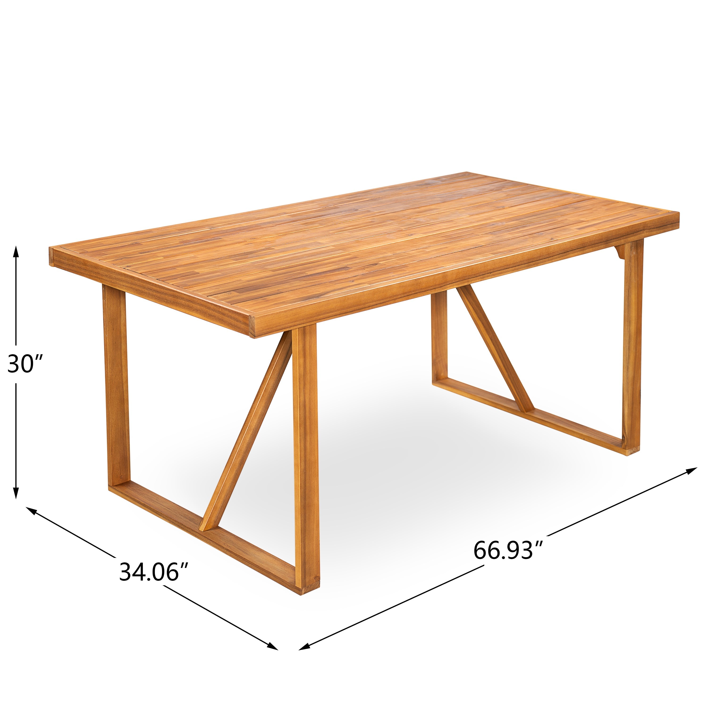 7-Piece Acacia Wood Outdoor Dining Set