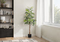 52" Tall Artificial Rubber Tree Indoor Plant