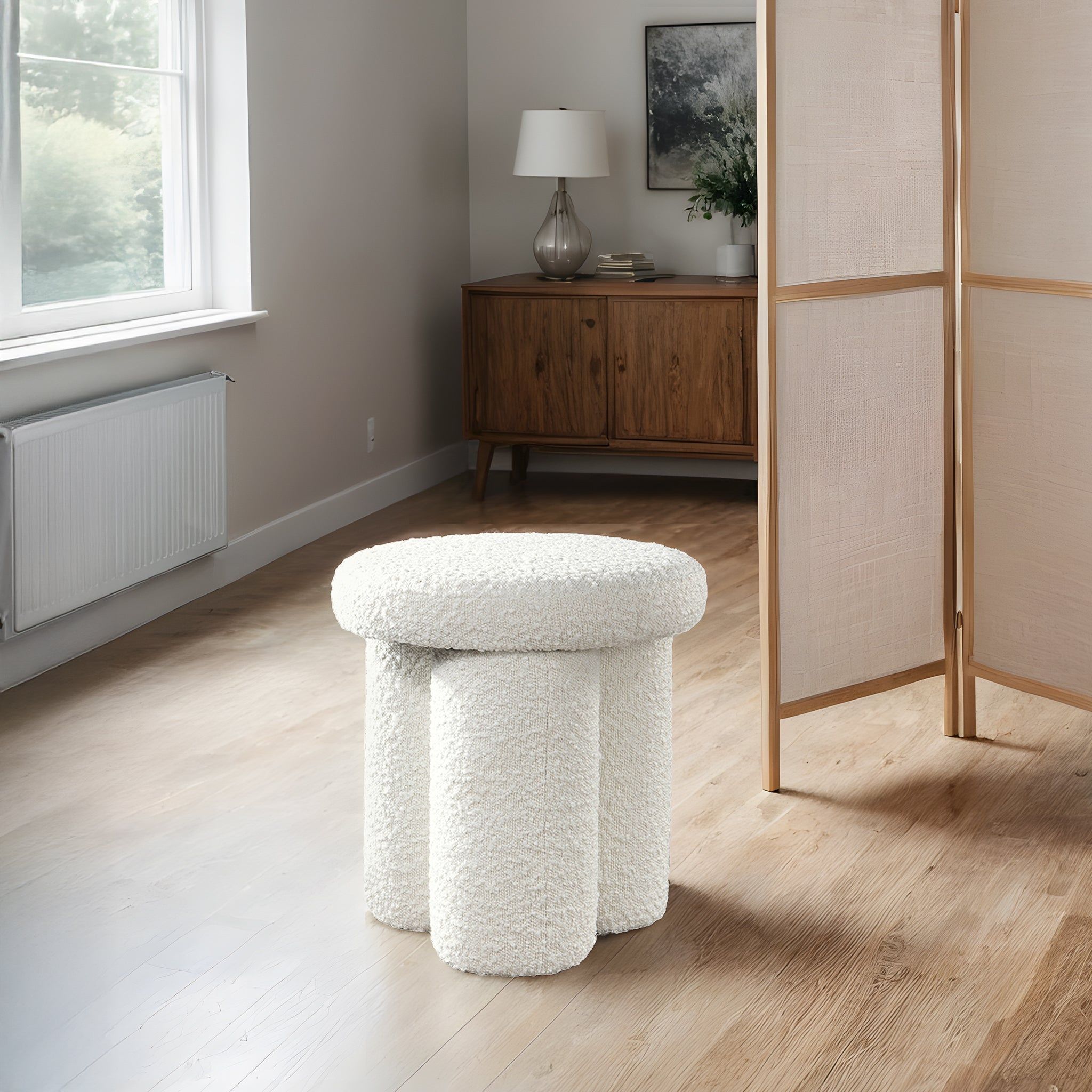 Wesley - Stool - Ivory