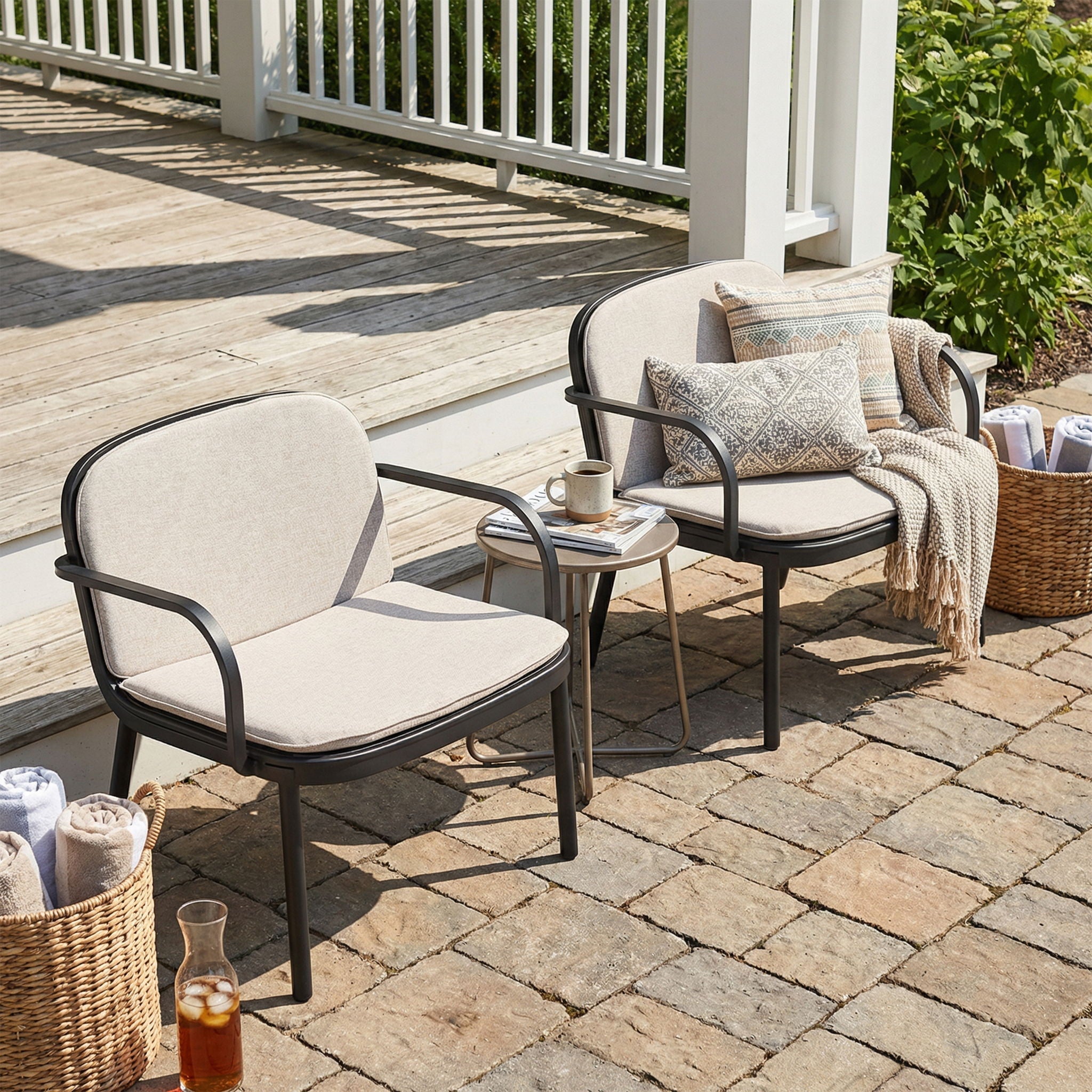 Luna Outdoor Club Chair Set of 2