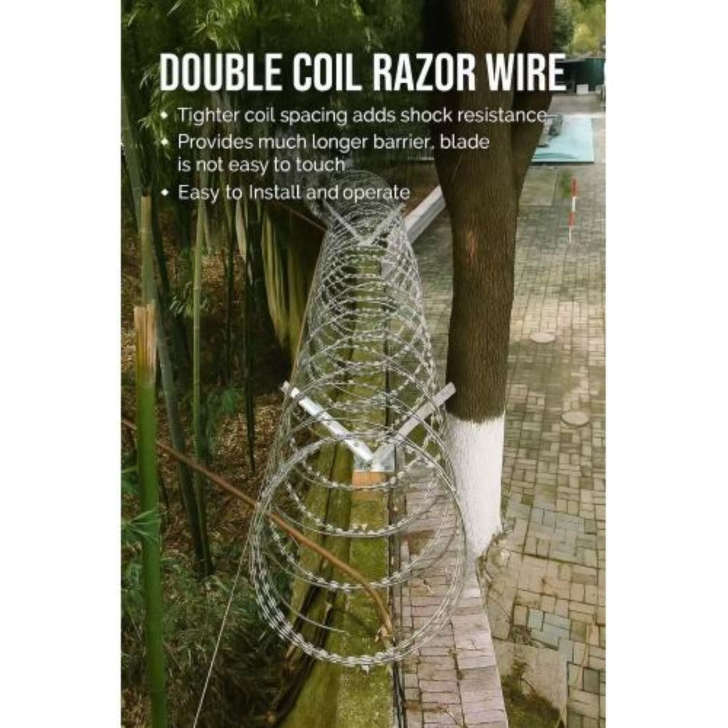 Galvanized V-Bracket For Razor Wire Extension Fence Support - 1 Pair