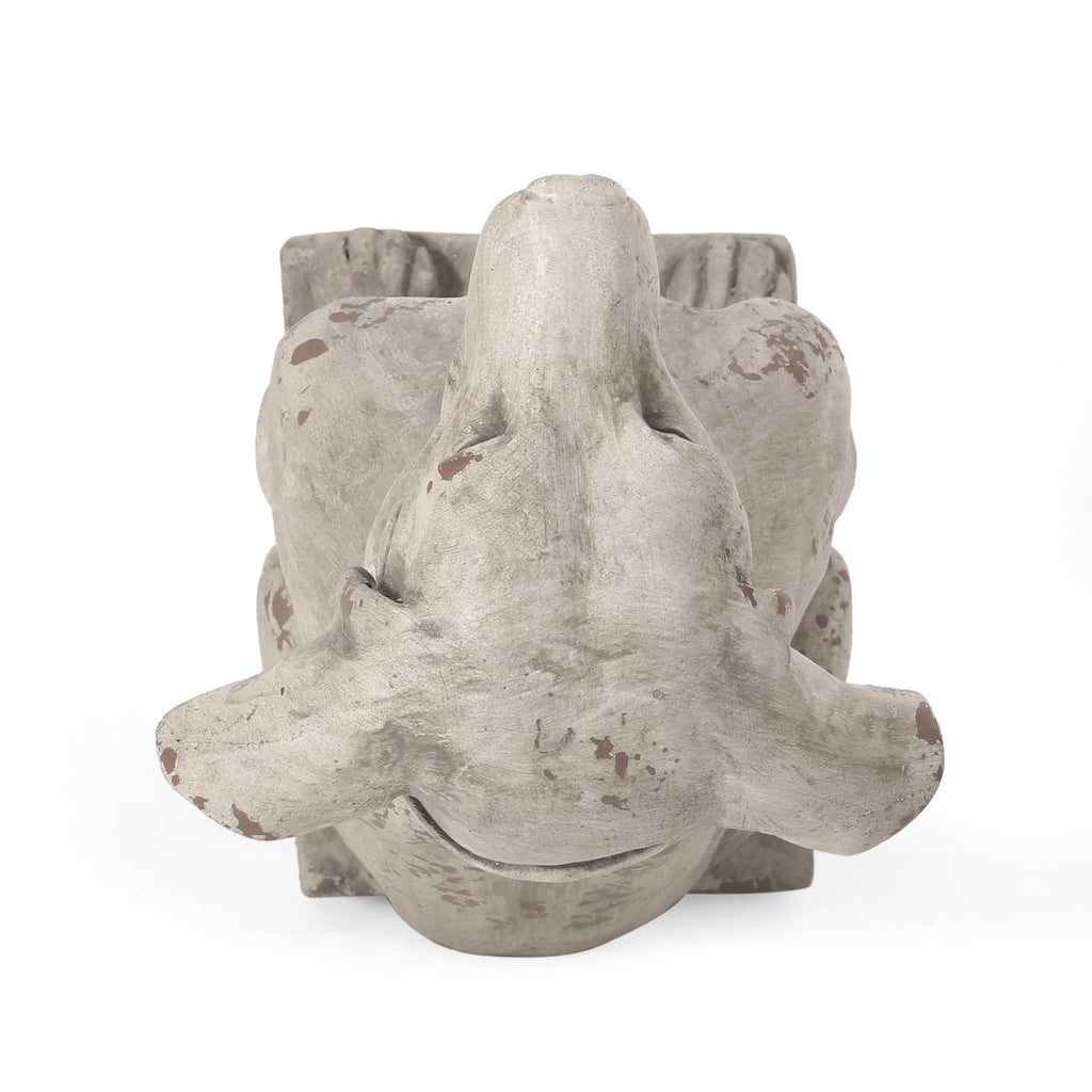 MGO Outdoor Dog Statue, Antique White