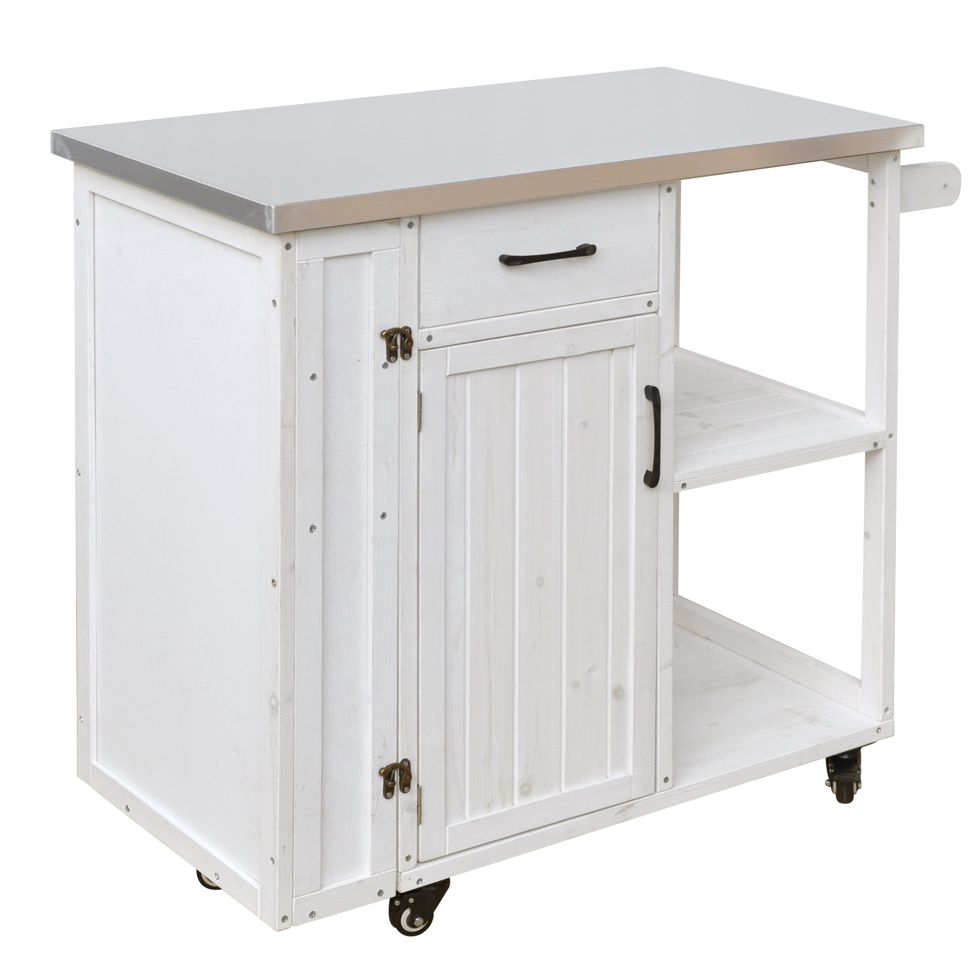 Outdoor Kitchen Island Fir Wood Prep Station