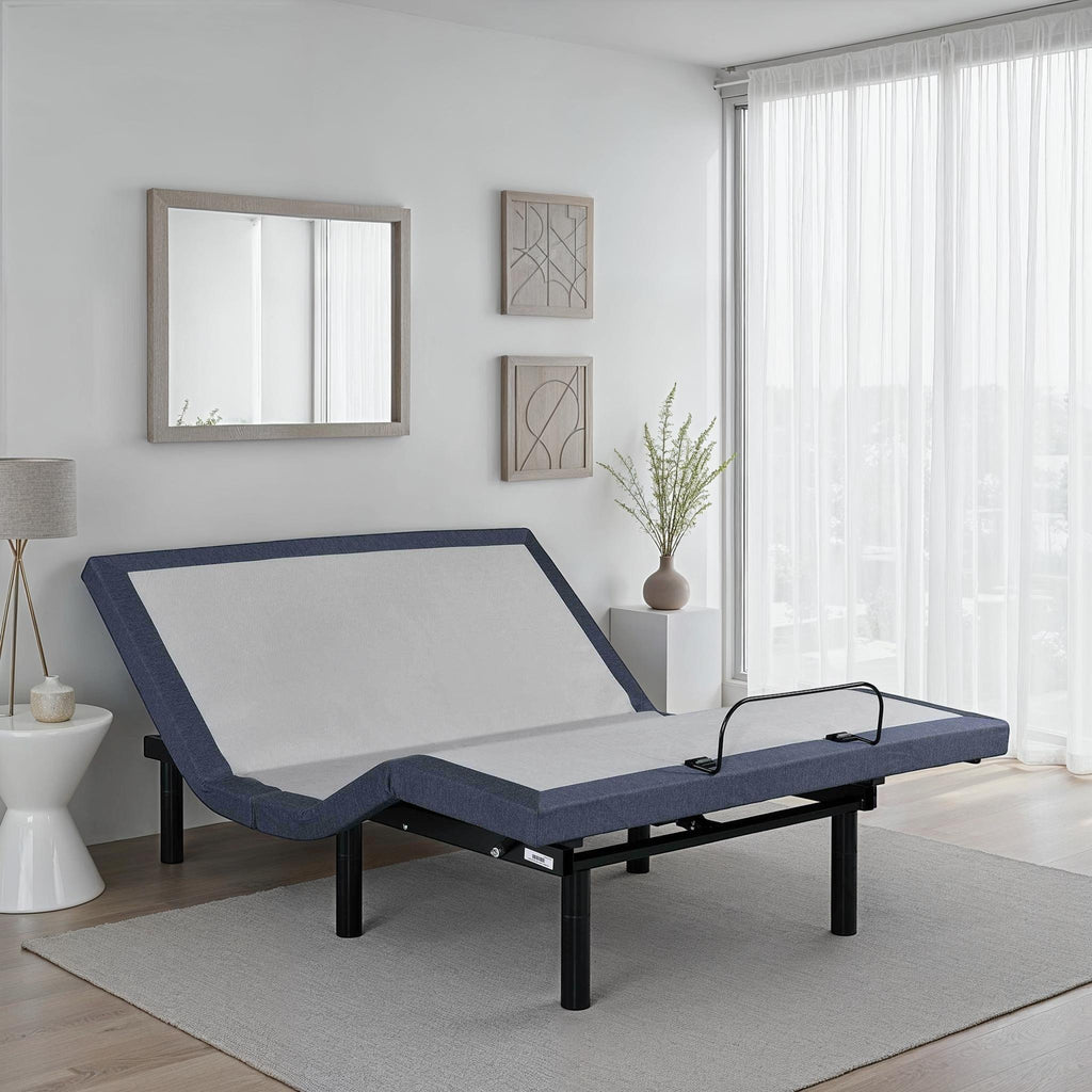 Twin XL Adjustable Bed Base with Massage and Position Adjustments