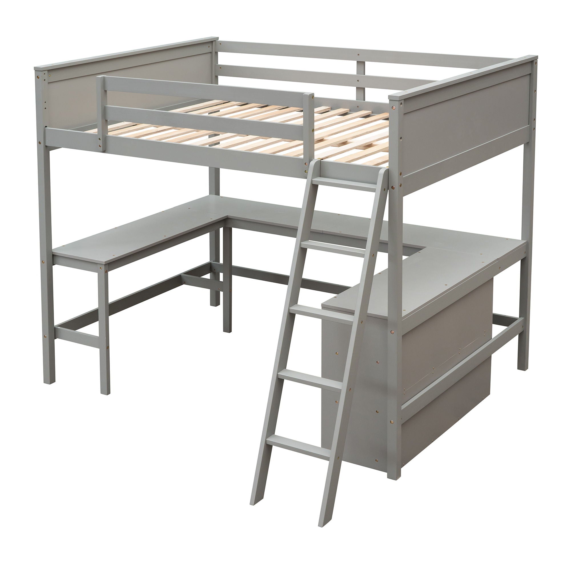Loft Bed With Shelves With Desk