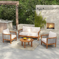 Outdoor Unique Tub Design 4-Seat Sofa Set with Woven Rope