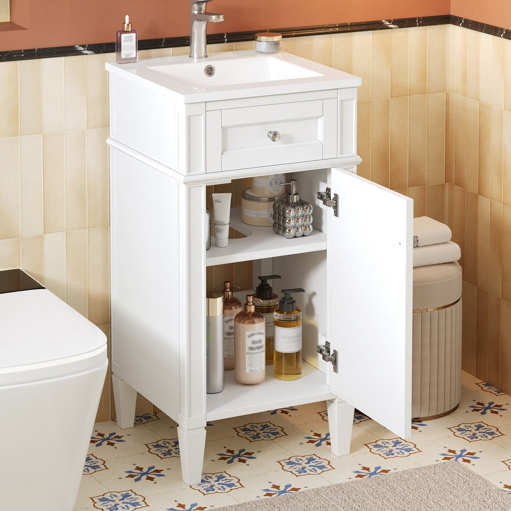 French Style Bathroom Vanity With Sink