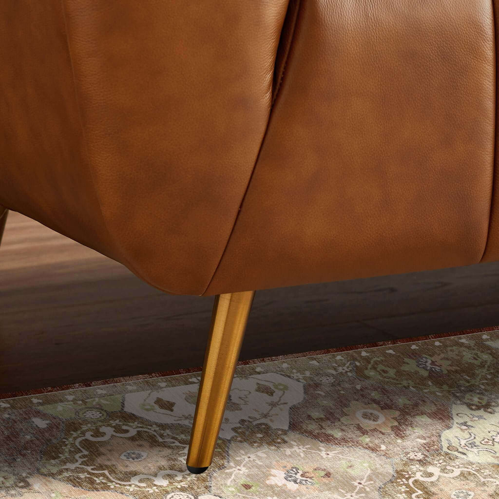 Ava - Sofa - Gold / Tan