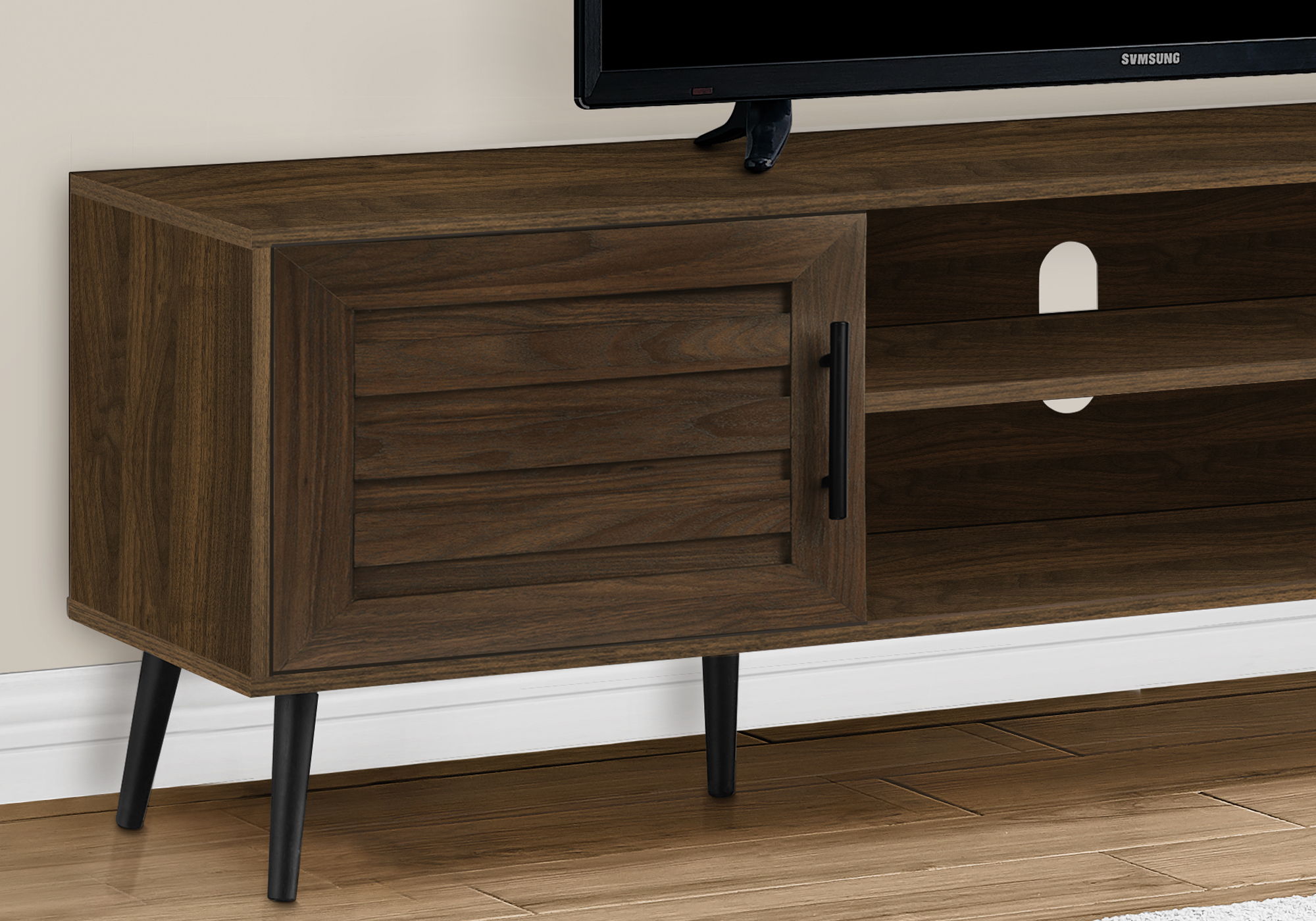 72-Inch Transitional TV Stand Console with Storage
