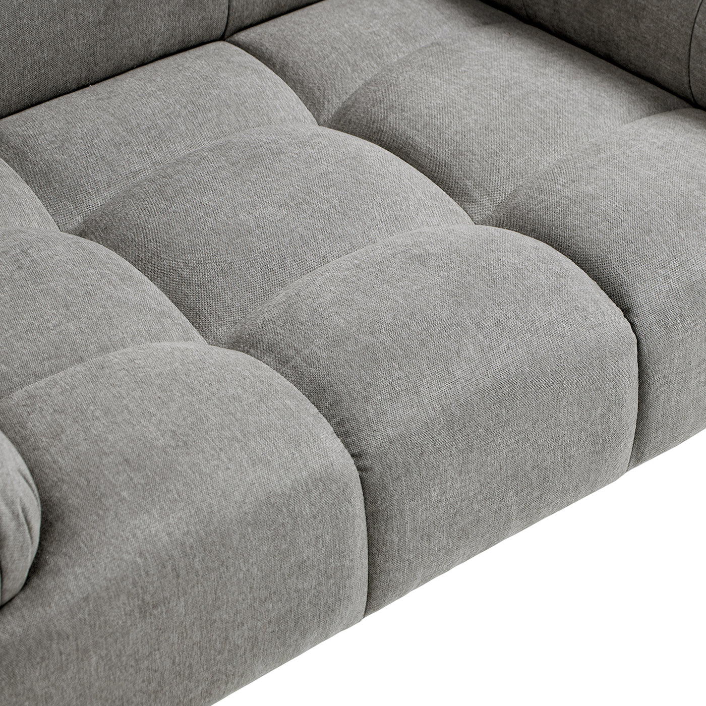 Marcel Upholstered Modern Pet Bed, Small to Medium Dog or Cat Uptown Gray Performance Velvet