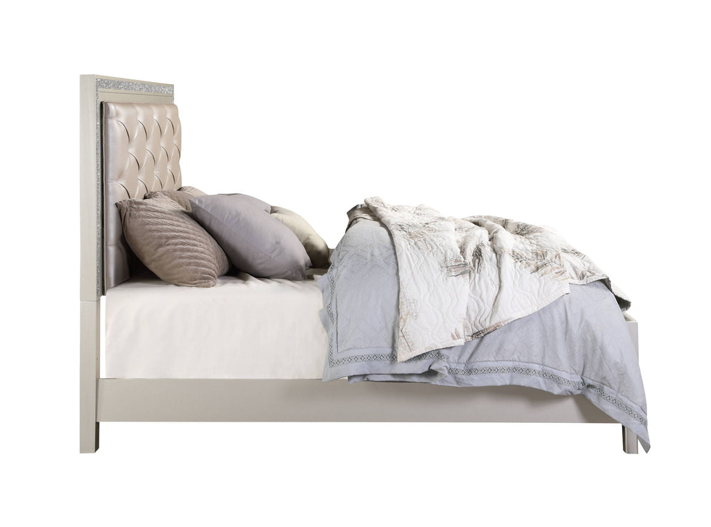Sliverfluff Bed With LED Storage