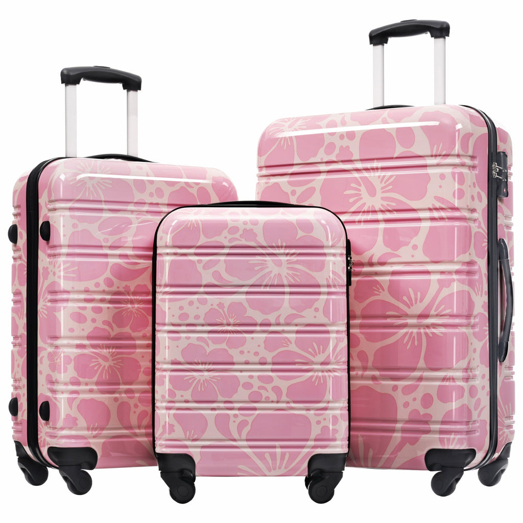 Hardshell Luggage Set 3-Piece Spinner Suitcases with TSA Lock
