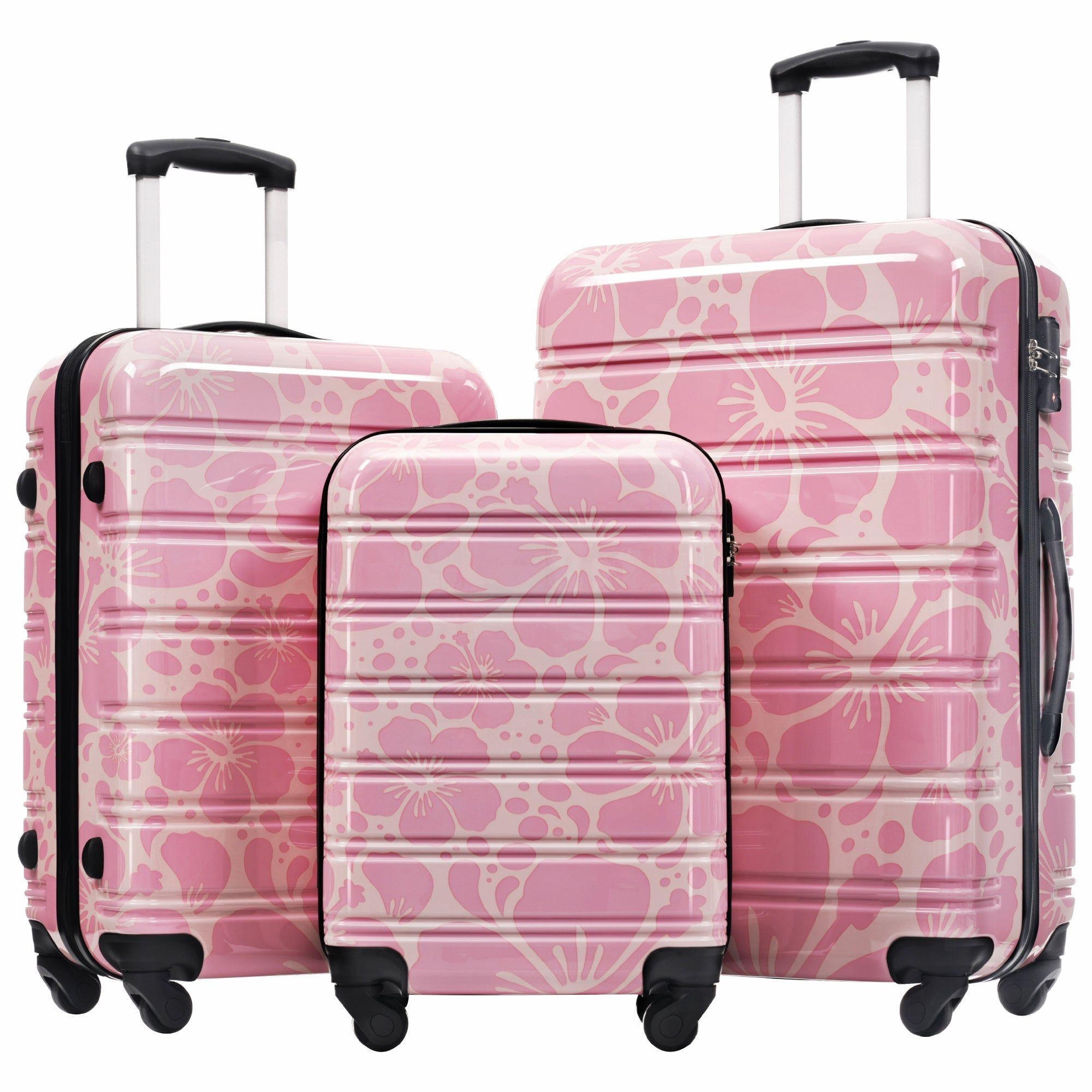 Hardshell Luggage Set 3-Piece Spinner Suitcases with TSA Lock