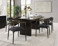 Jaramillo - 7 Pieces Dining Room Set - Gold / Rustic Espresso