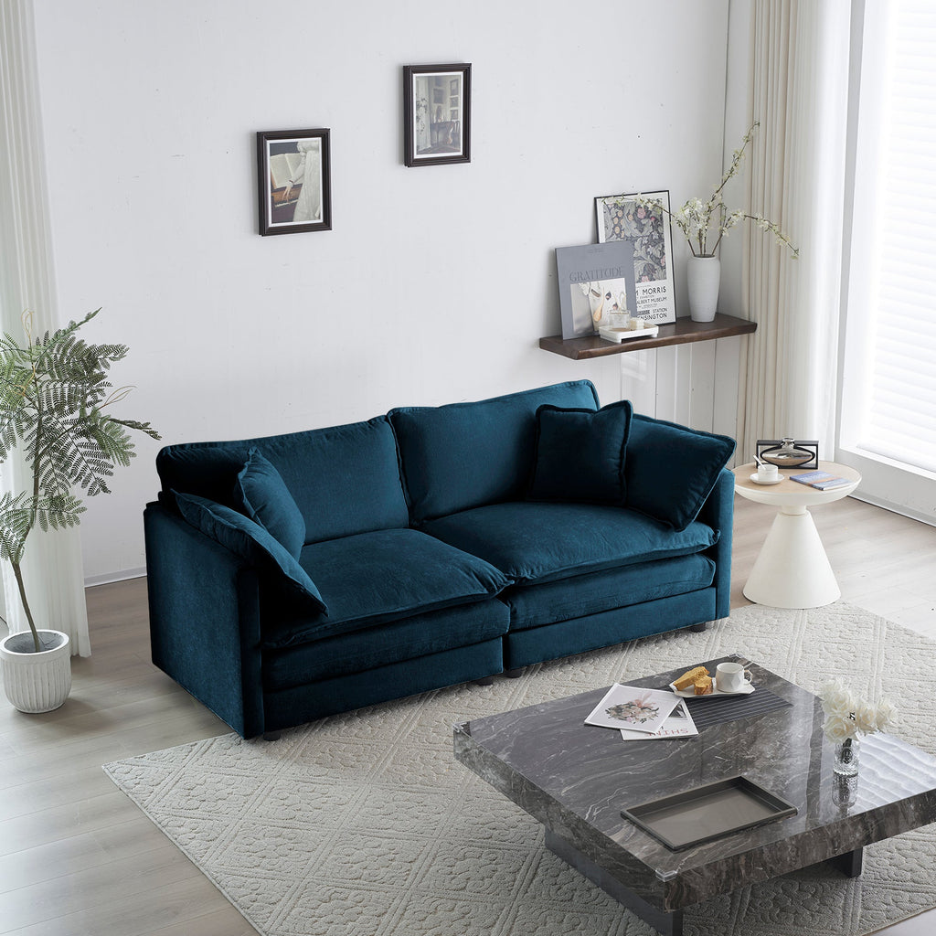 Modern Fabric Loveseat Sofa Couch for Living Room
