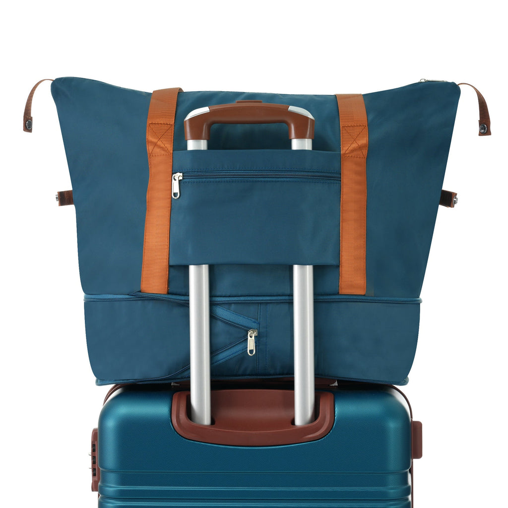 GigaTech Hardshell 3-Piece Lightweight Luggage Set - Blue 28 Inch