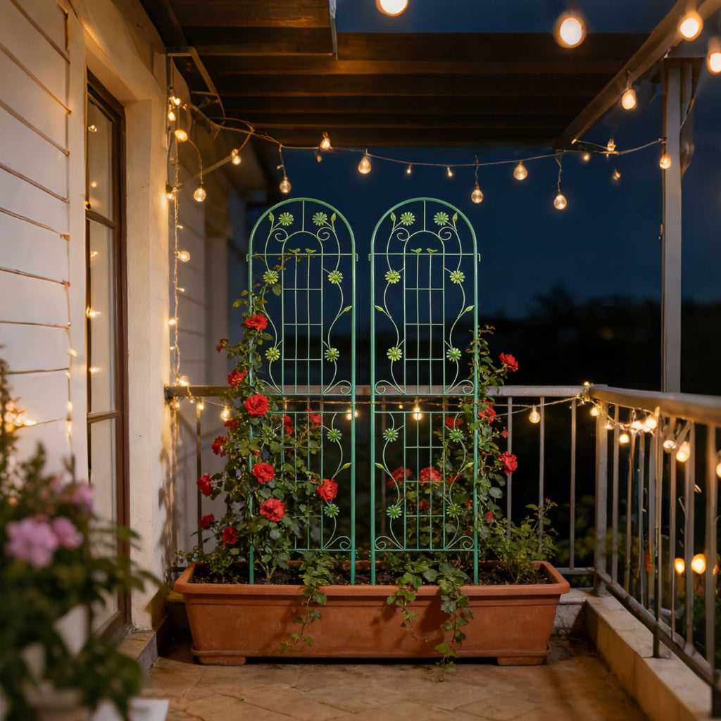 Metal Garden Trellis Rustproof Trellis For Climbing Plant Outdoor Flower Support
