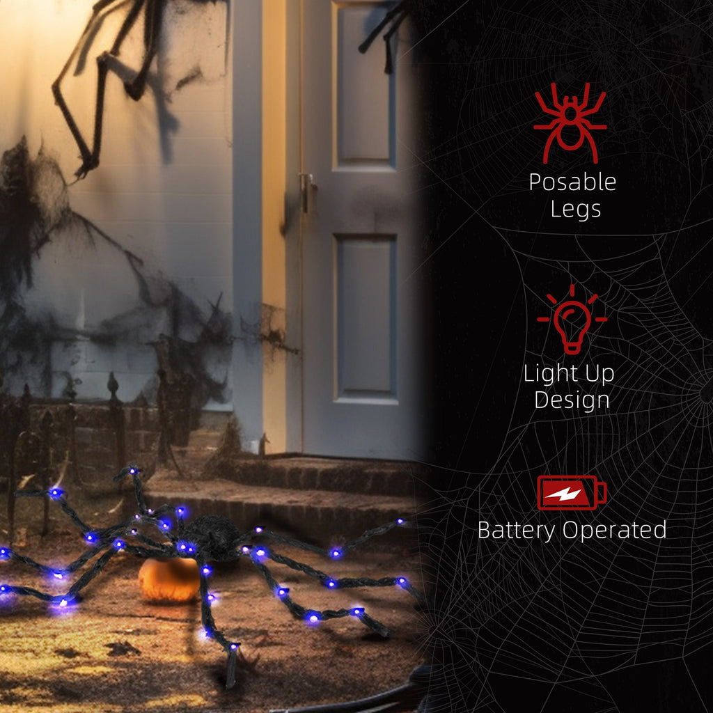 3.25' Illuminated Arachnid Halloween Accent