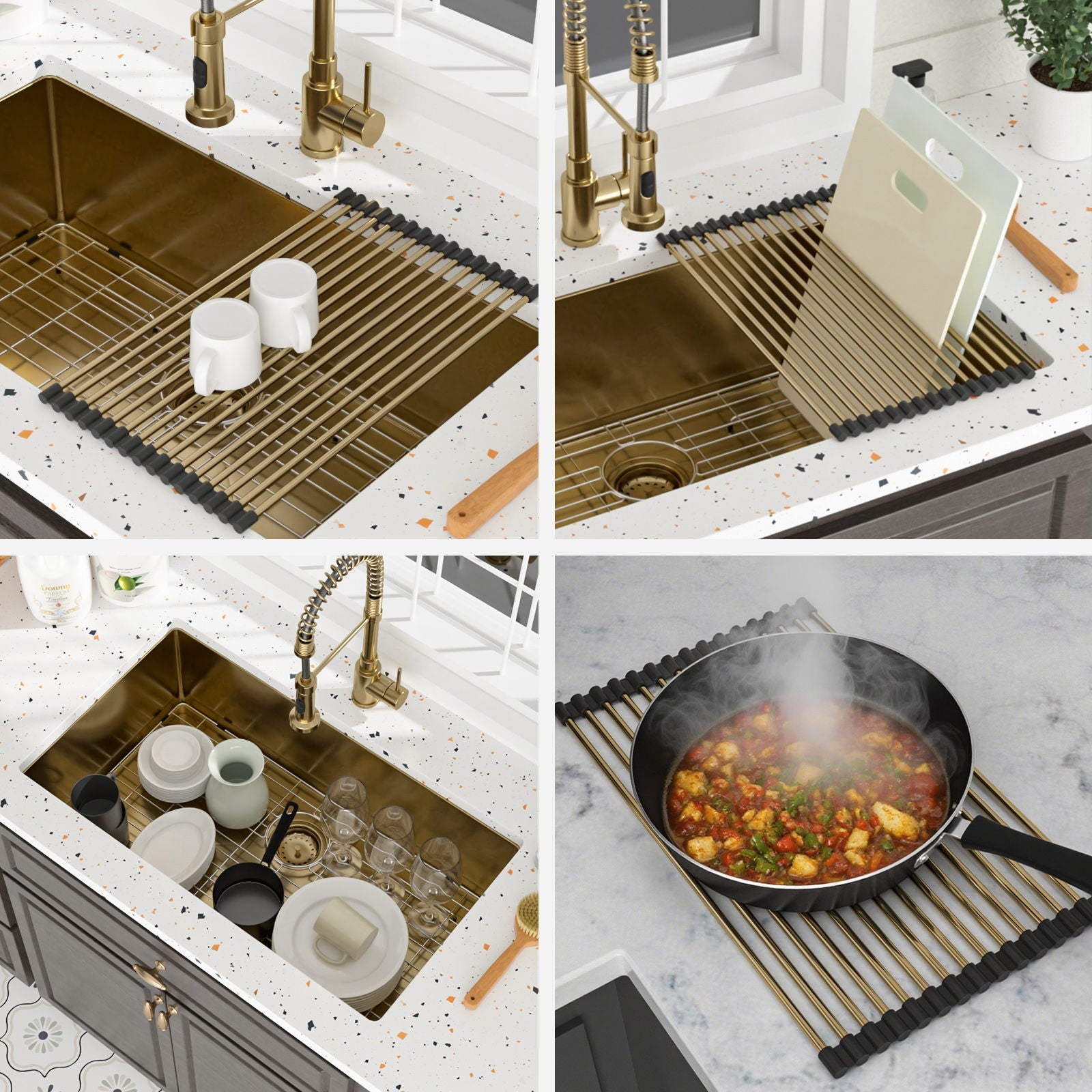 Finish Undermount Stainless Steel Kitchen Sink 32" X 19" 16 Gauge Deep Single Bowl