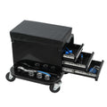 Rolling Creeper Garage Seat With 3 Built-In Drawers
