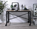 Oklarth Rustic Writing Desk - Black / Oak