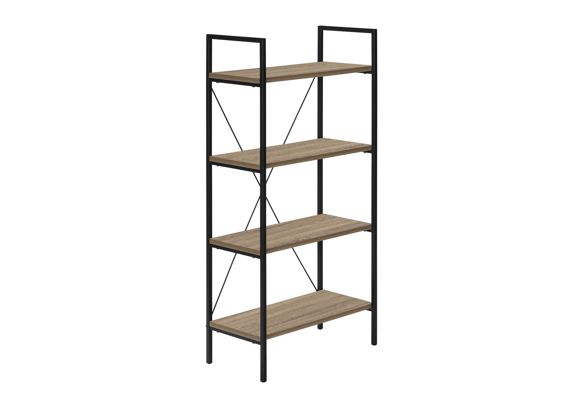 4-Tier Contemporary Bookshelf for Office & Bedroom