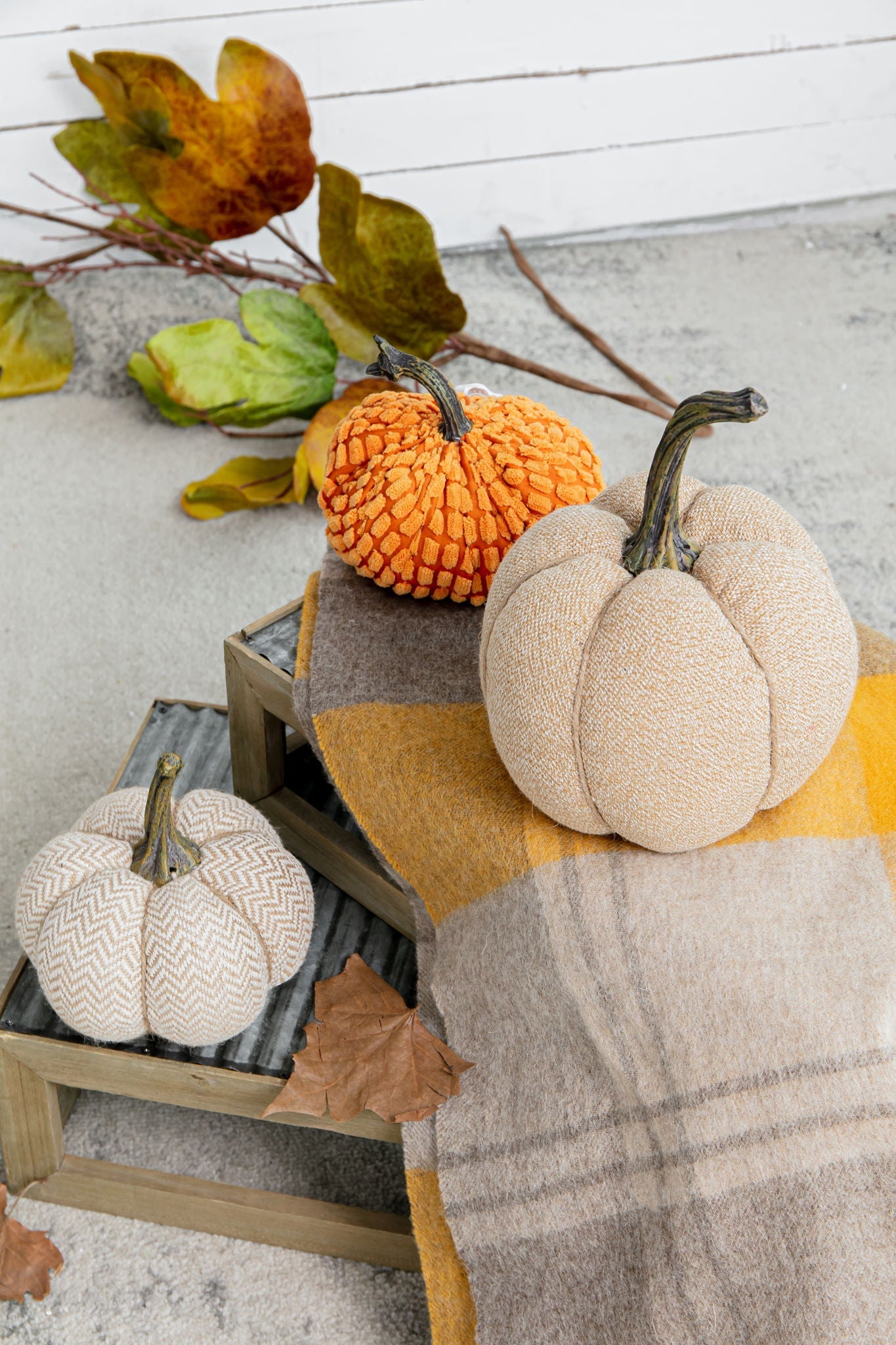 Weighted Pumpkin Ornament Decor For Holiday