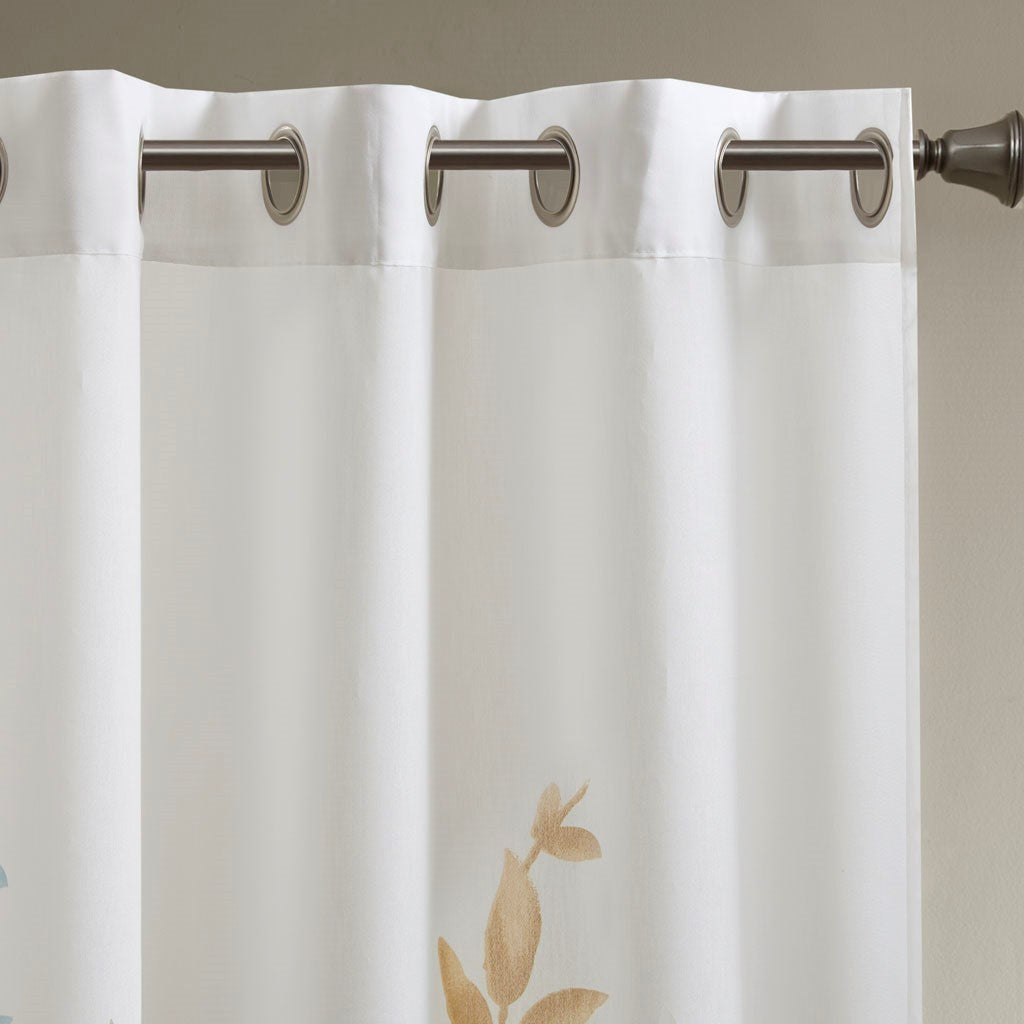 Burnout Printed Curtain Panel (Only 1 Pc Panel)
