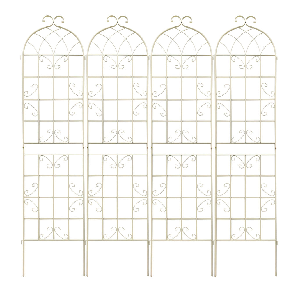 Metal Garden Rustproof Trellis For Climbing Plants Outdoor Flower Support