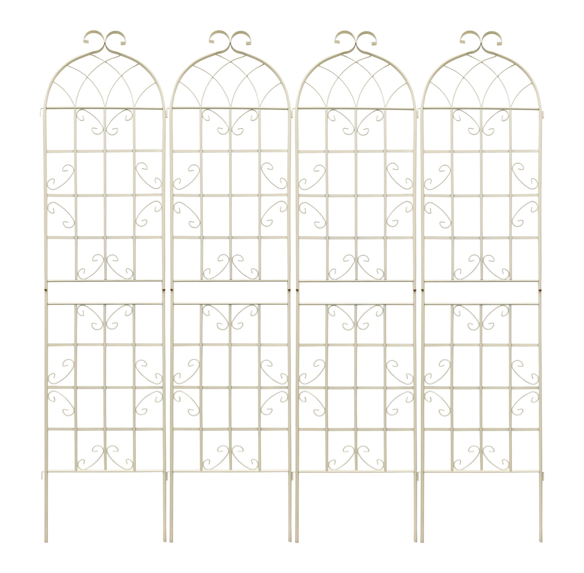 Metal Garden Rustproof Trellis For Climbing Plants Outdoor Flower Support