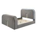 Shelyn - Bed With LED, TV Stand, Fireplace & Bluetooth