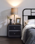 Modern Black Nightstand Table