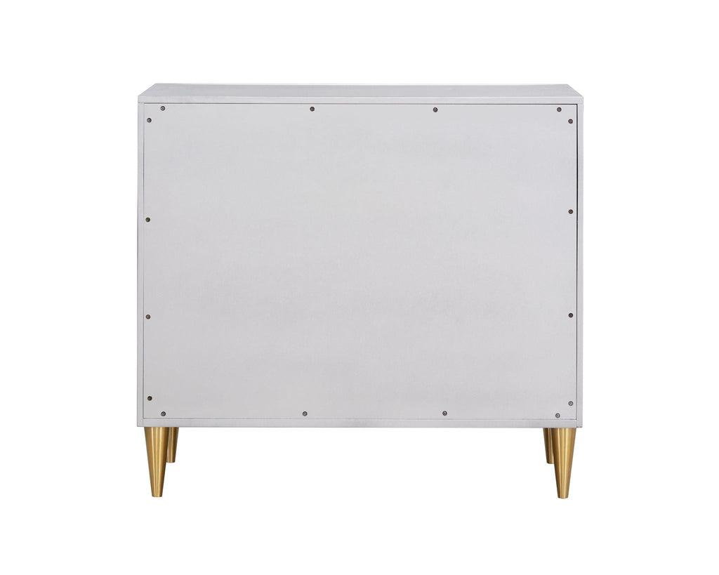 Anson Console Cabinet - Silver / Champagne