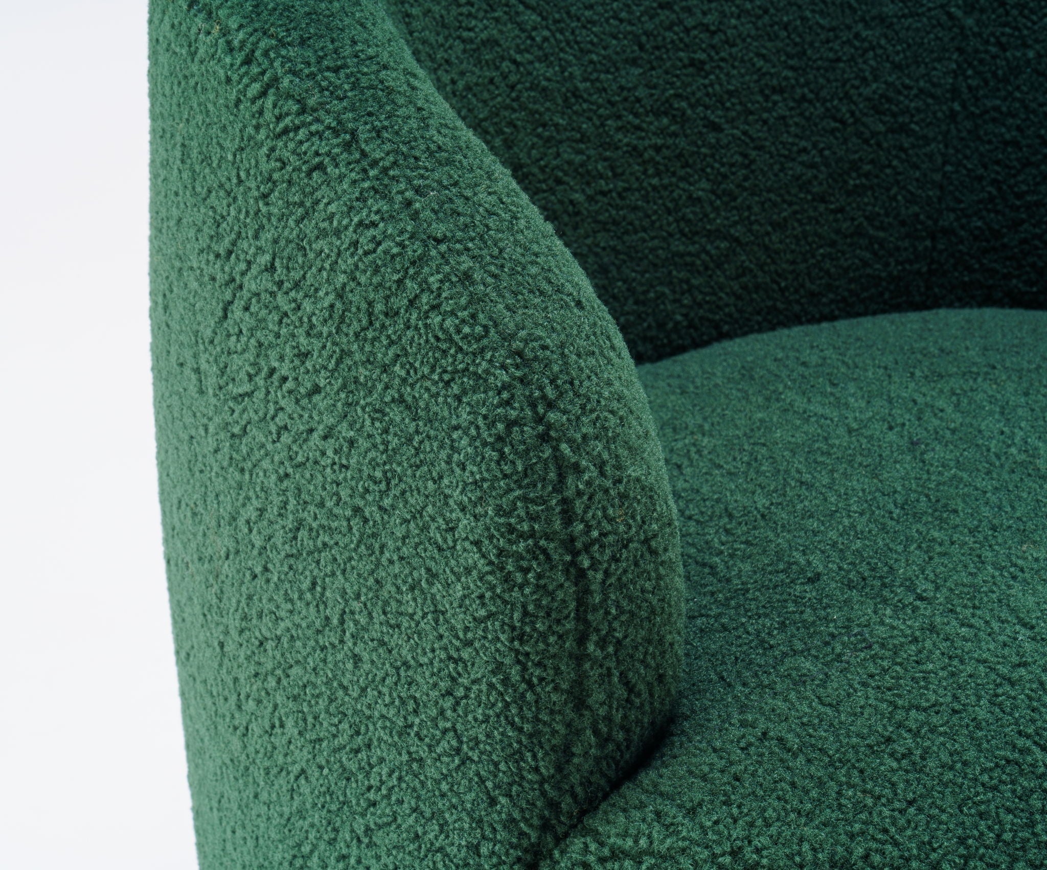 Teddy Fabric Swivel Accent Armchair Barrel Chair