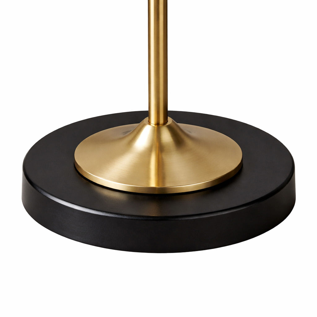 Axis - Floor Lamp With 4 Way Switch Double Spots With Base - Black / Gold
