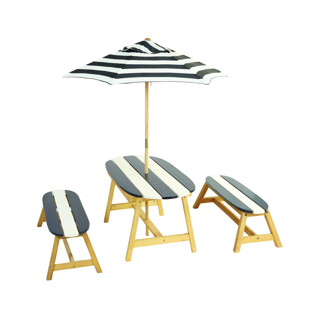 Naturally Playful Kids Picnic Table with Umbrella