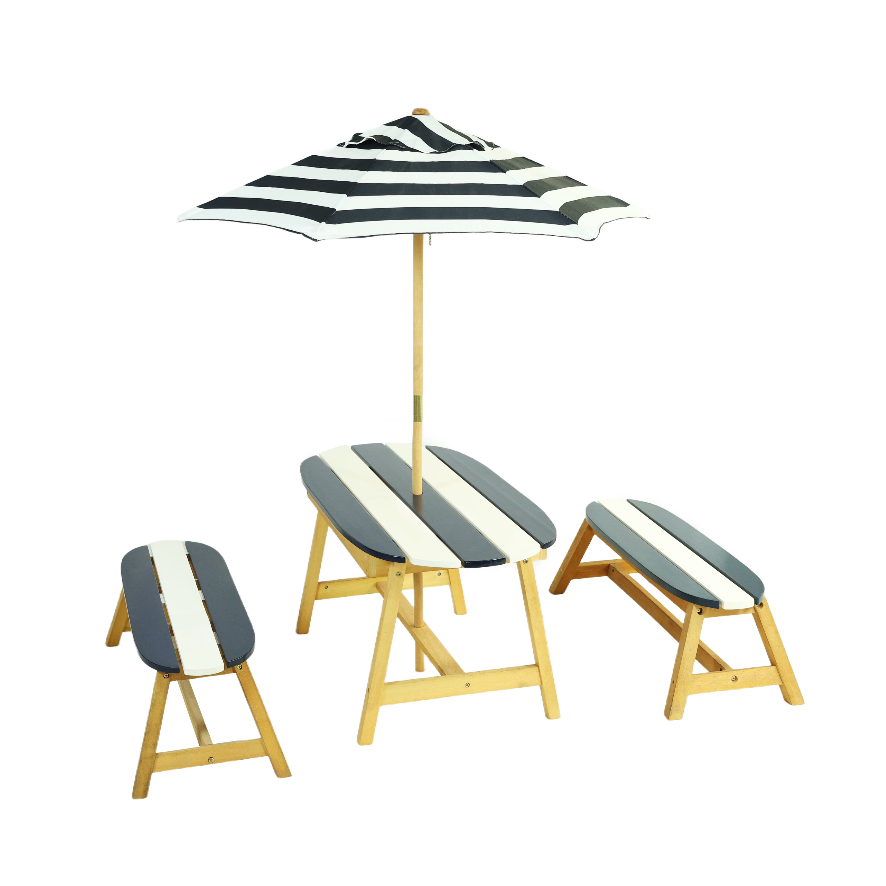 Naturally Playful Kids Picnic Table with Umbrella