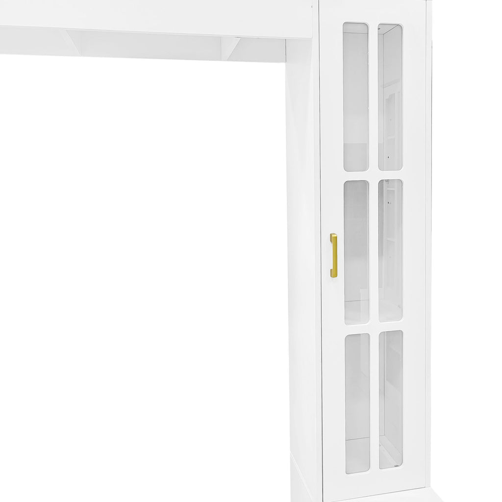 Wall Unit Entertainment Center With Bookshelves For TVs Up to 80"
