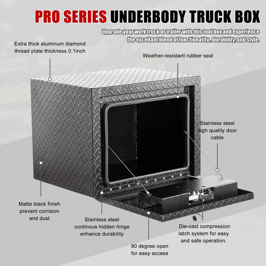 Pro Series Underbody Truck Tool Box Waterproof Storage Chest
