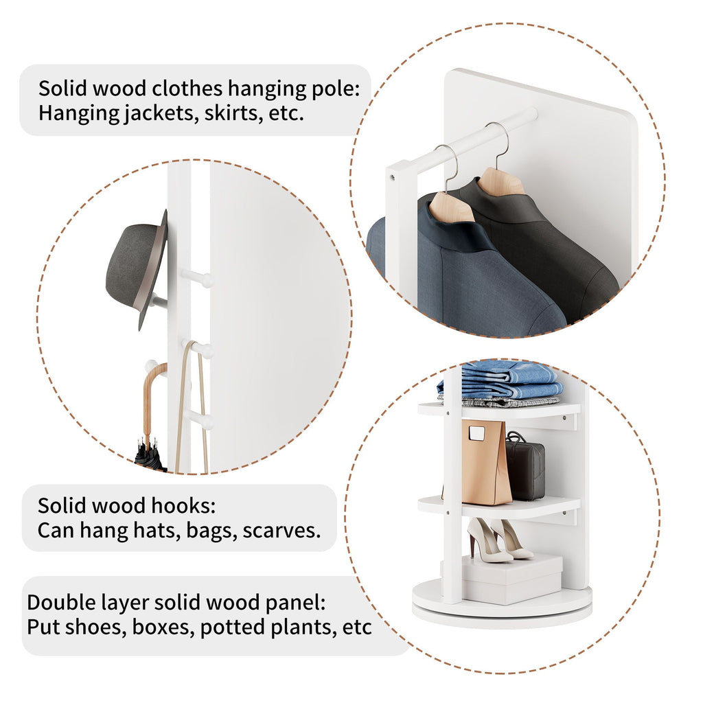 3 In 1 Multifunctional Full-Length Clothing Mirror