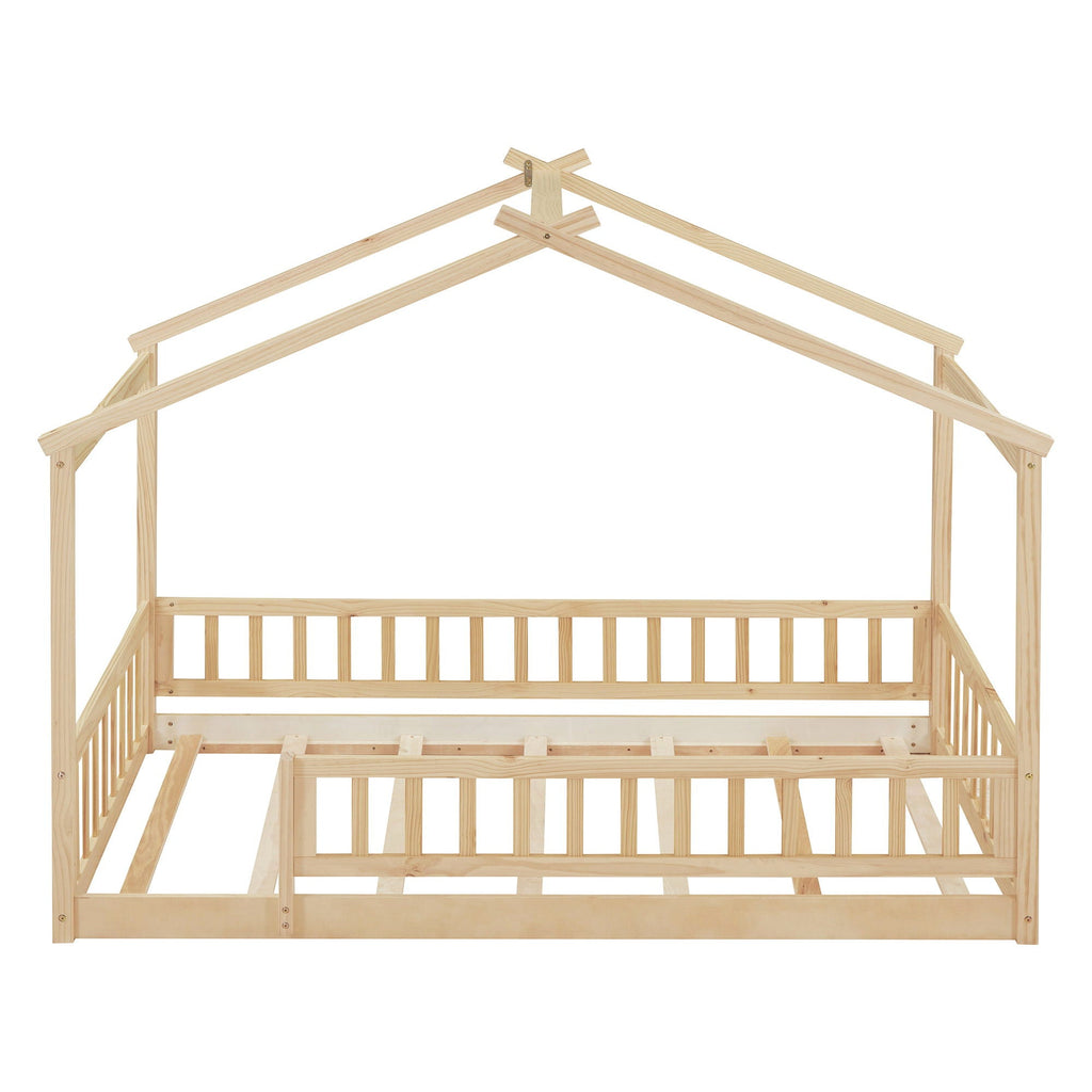 Bed House Bed Frame With Fence