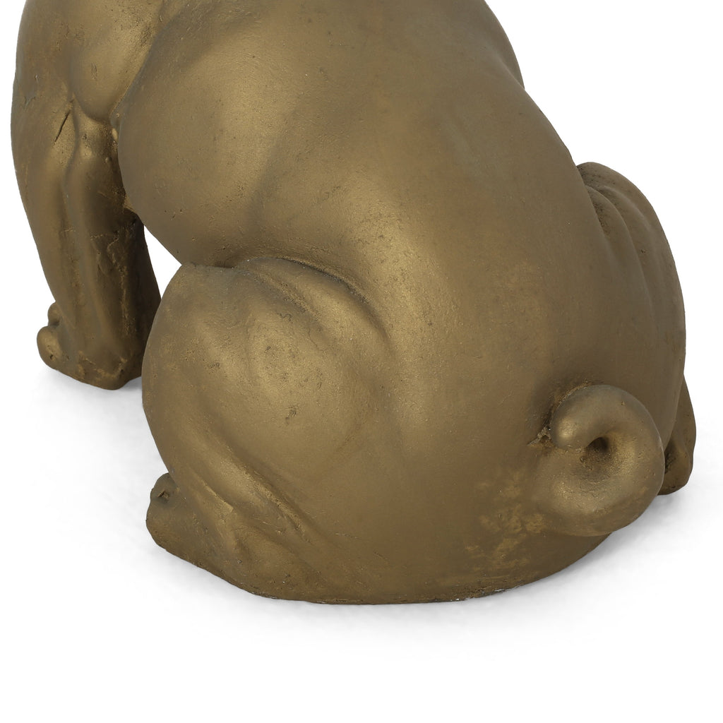 Dog Garden Sculpture, Outdoor French Bulldog Garden Statue