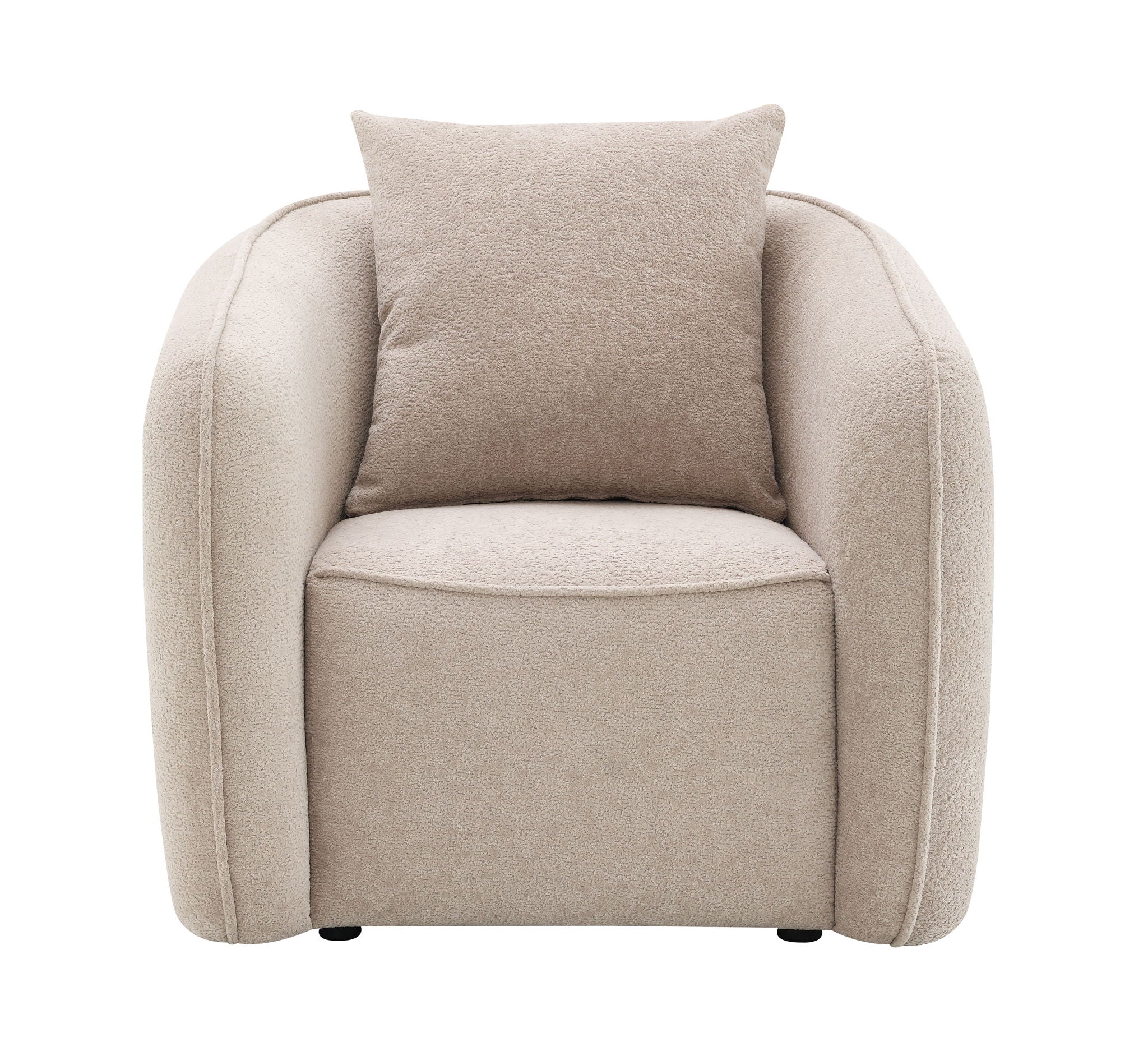 Keith Chenille Armchair With 1 Matching Color Toss Pillow