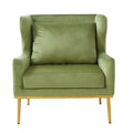 Elegant Curved Armrest Accent Armchair