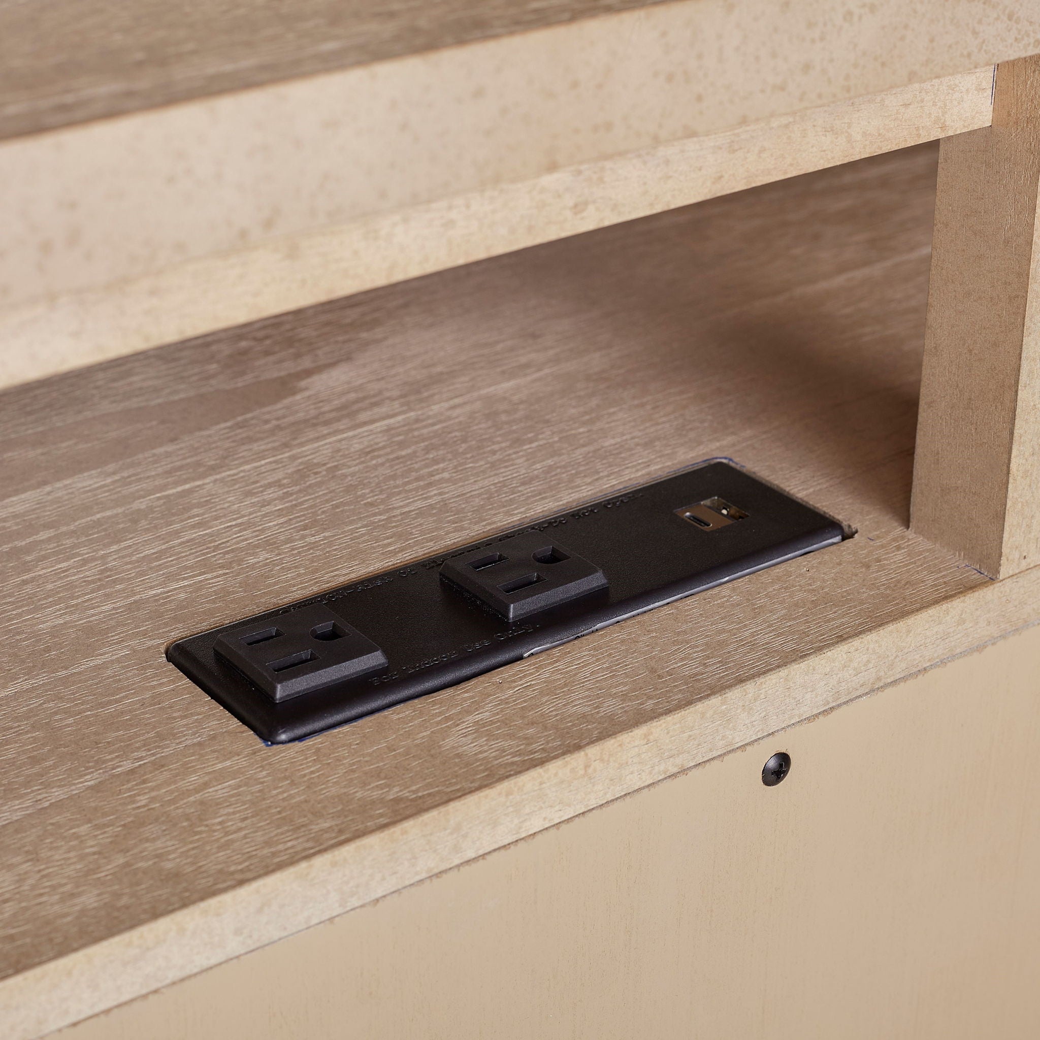 Entertainment Console With Storage - Sand