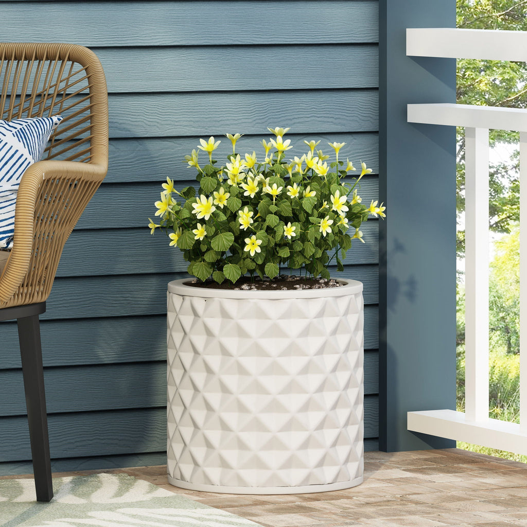 Antique White Ceramic Planter