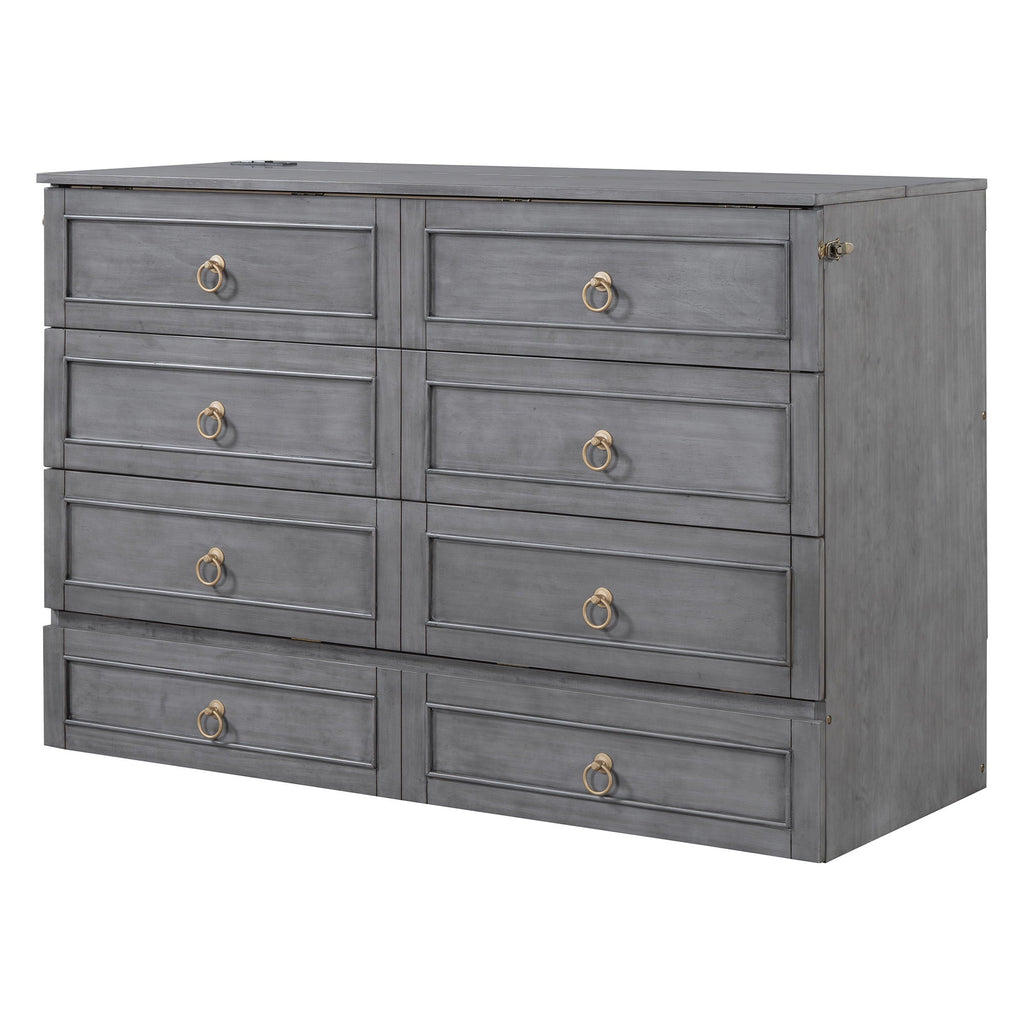 Murphy Bed With Large Drawers And Stylish Design