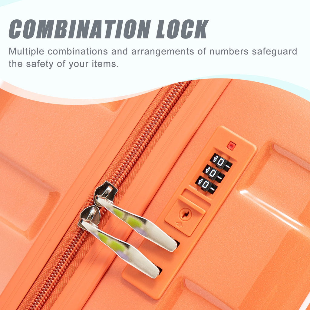 3-Piece Spinner Wheel Luggage Set with Gradient Color