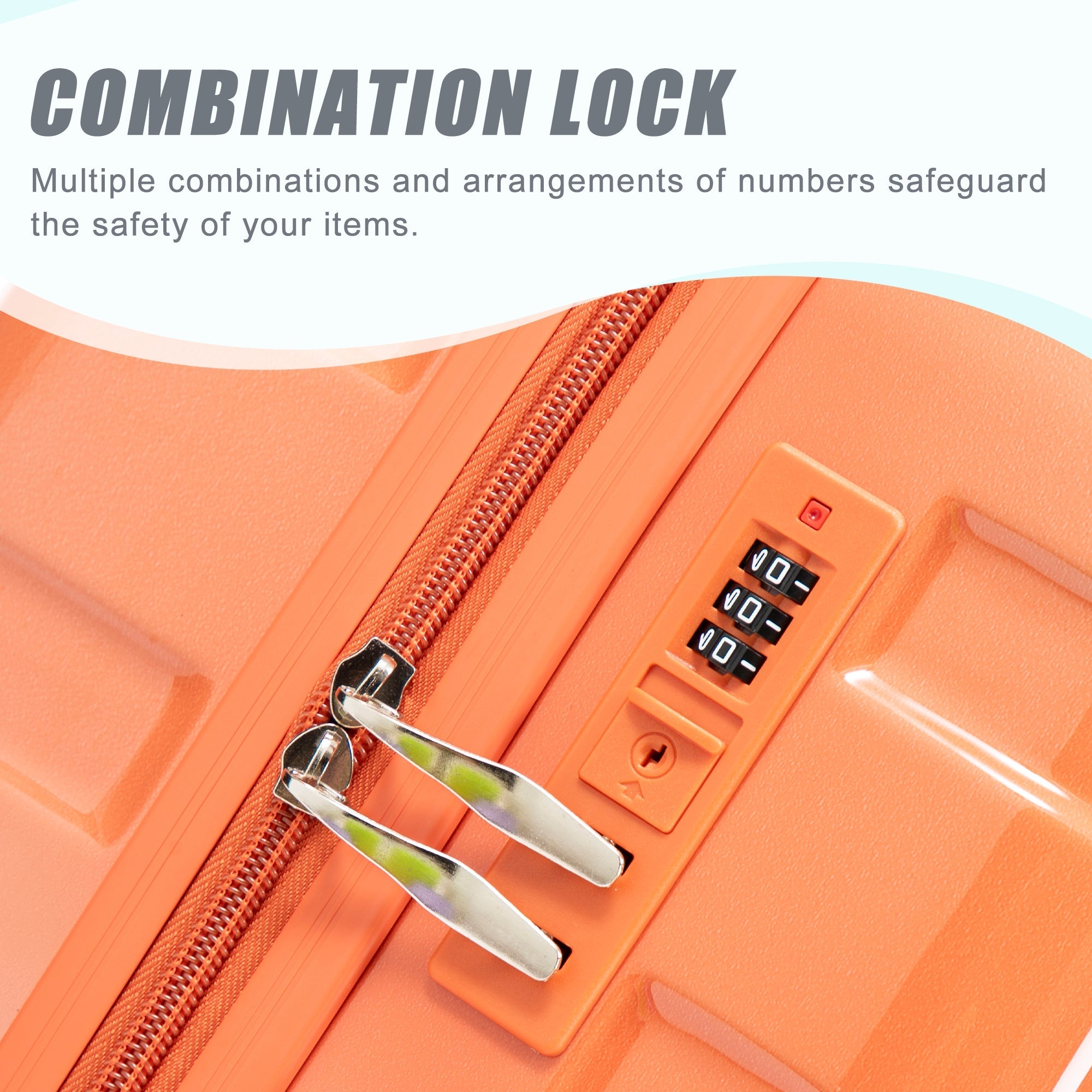 3-Piece Spinner Wheel Luggage Set with Gradient Color