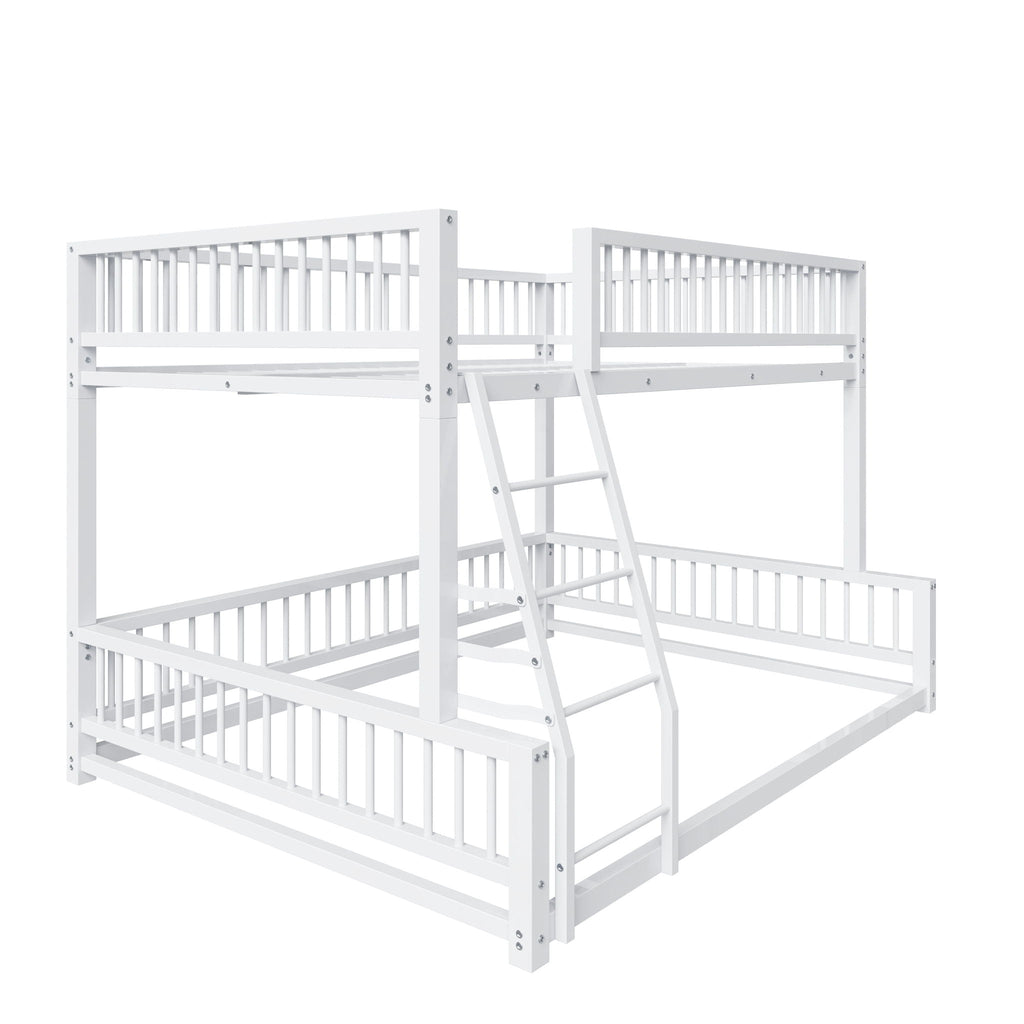 Bunk Bed With Ladder And Safety Guardrails